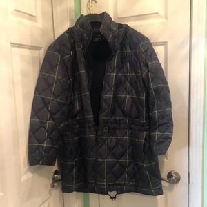Ralph Lauren Plaid puffer coat xl